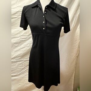 No brand name navy blue short sleeved mini dress fit and flare size small